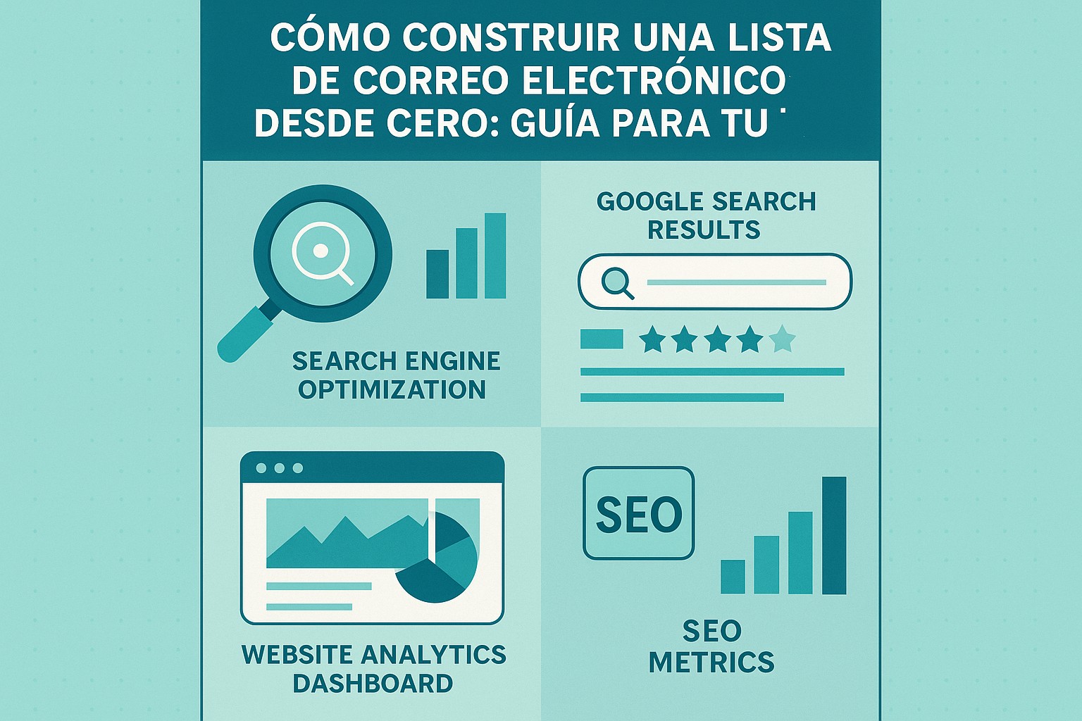 Infografía: conceptos clave de Cómo Construir una Lista de Correo Electrónico Desde Cero: Guía para tu Negocio