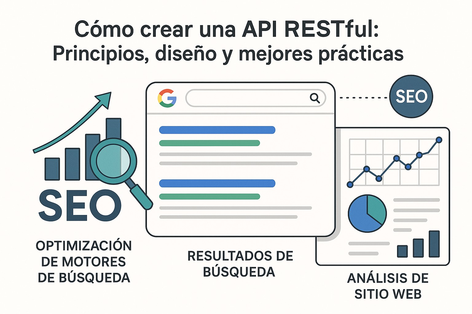 Ilustración sobre como crear api restful principios ejemplos