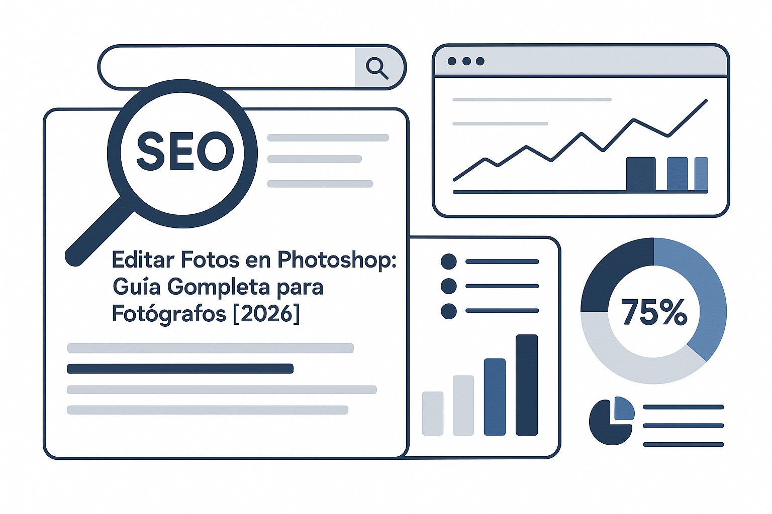 Diagrama sobre edicion fotos photoshop guia