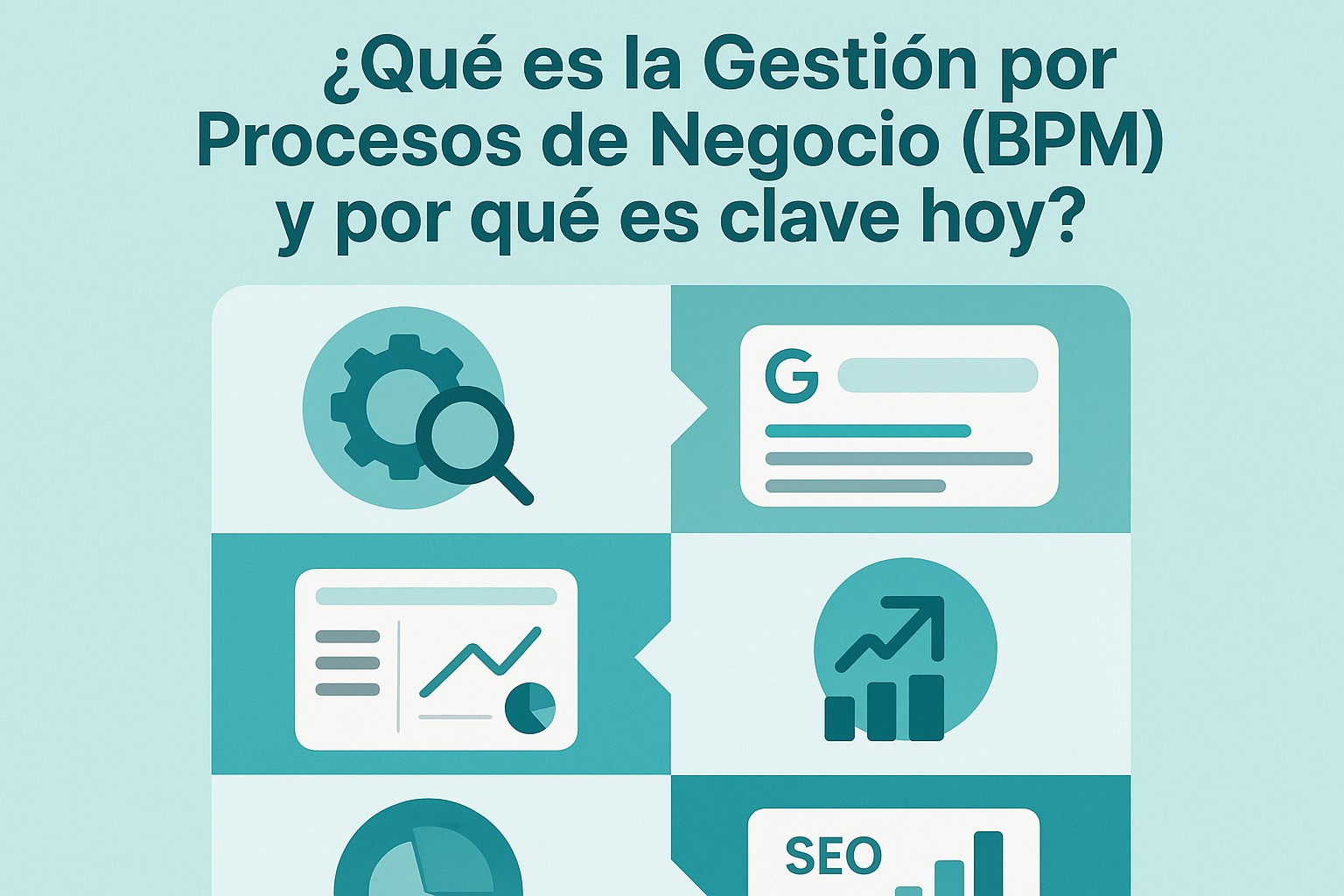 Infografía: conceptos clave de ¿Qué es la Gestión por Procesos de Negocio (BPM) y por qué es clave hoy?