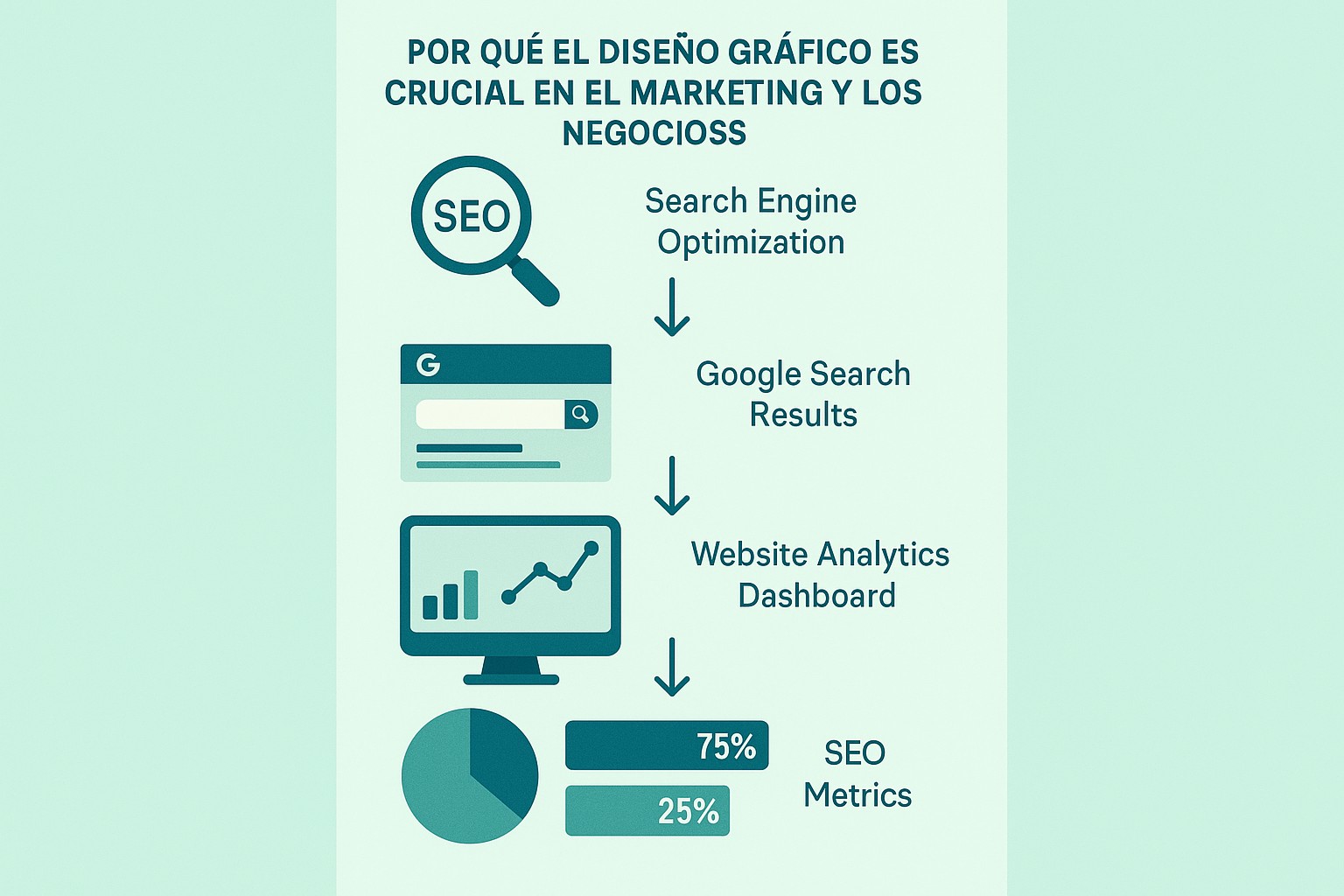 Infografía: conceptos clave de ¿Por Qué el Diseño Gráfico es Crucial en el Marketing y los Negocios?