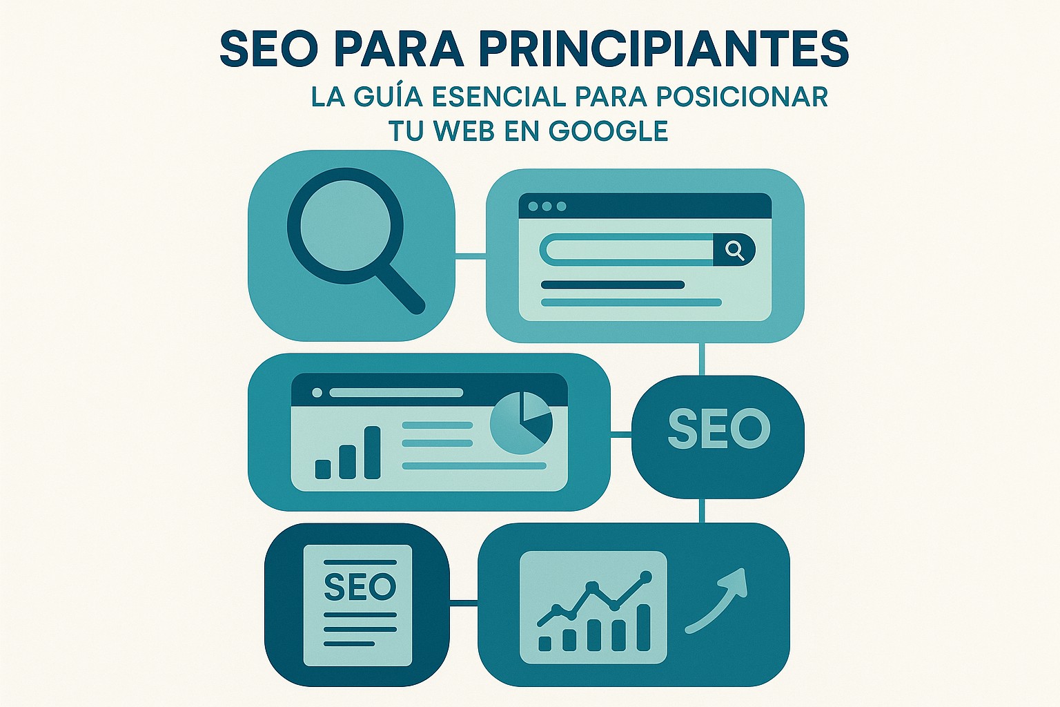 Infografía: conceptos clave de SEO para Principiantes: La Guía Esencial para Posicionar tu Web en Google