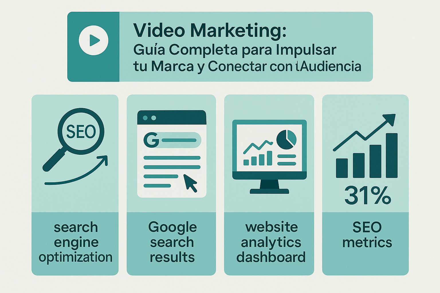 Infografía: conceptos clave de Video Marketing: Guía Completa para Impulsar tu Marca y Conectar con tu Audiencia